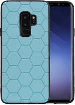 Blauw Hexagon Hard Case voor Samsung Galaxy S9 Plus