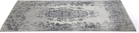Kelim Pop tapijt grijs 240x170 - Kare Design