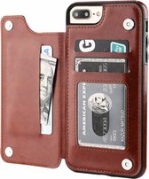 Wallet Case geschikt voor Apple iPhone 8 Plus / 7 Plus - bruin