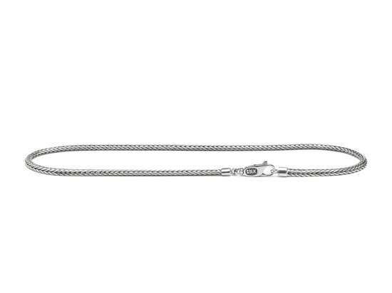SILK Jewellery - Zilveren Collier / Ketting - Zipp - 377.50 - Maat 50