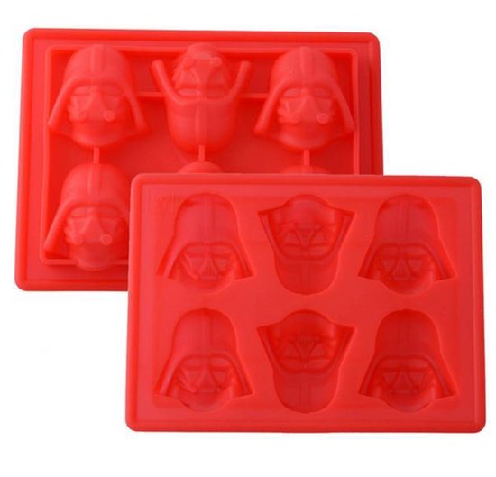 7-pack Siliconen mallen - Star Wars - Boba fett - Darth Vader - Storm Trooper - Han Solo - Millennium Falcon - R2 D2 - X-Wing Starfighter - snoep/ijsblokjes/chocolade - Holy Moldy