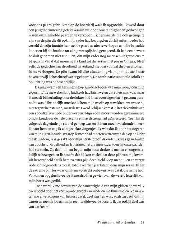 Pagina met tekst over herinneringen en intuïtie, met paginanummer 21.