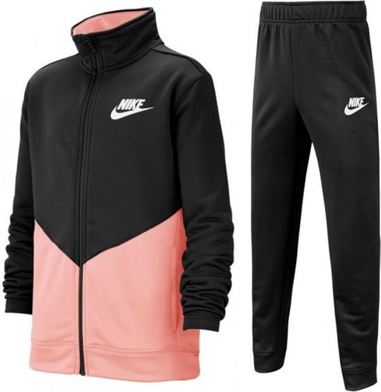 Nike Core Trainingspak Maat 140 - Unisex - zwart/roze Maat M-140/152 | bol.com