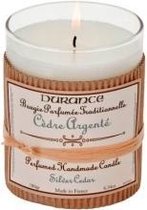 Durance geurkaars zilver cedar 180gr