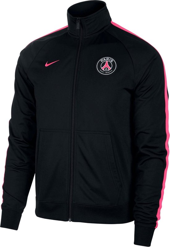 Vallen vasthoudend vergeven Nike Paris Saint-Germain Trainingsjack Sportvest - Maat XL - Mannen -  zwart/roze | bol.com