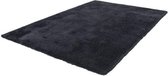 Lalee Velvet-vloerkleed- uni- effen- tapijt- shaggy- hoogpolig- karpet 200x290 cm Grafiet antraciet