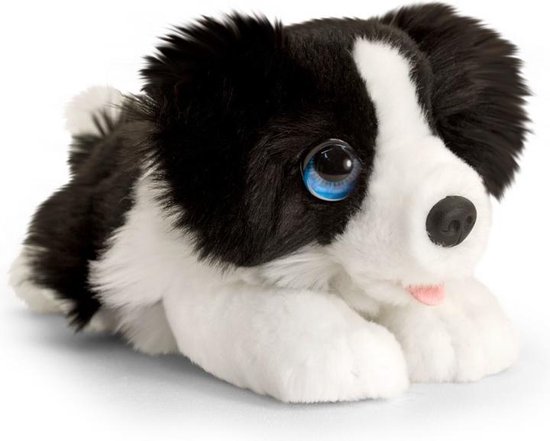Keel Toys peluche Border collie noir / blanc chien en peluche 25 cm -  Animaux en... | bol.com