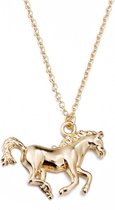 24/7 Jewelry Collection Paard Ketting - Goudkleurig