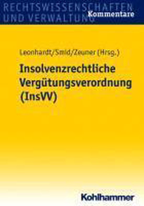 Insolvenzrechtliche Vergutungsverordnung (Insvv) - cover
