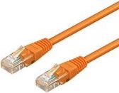 Wentronic CAT5E Netwerkkabel - RJ45 - Oranje - 0.25 m