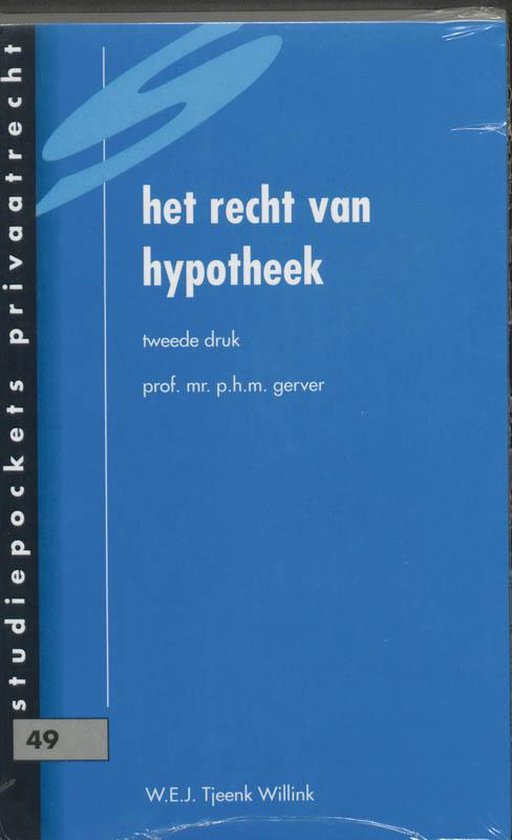 Het recht van hypotheek - cover