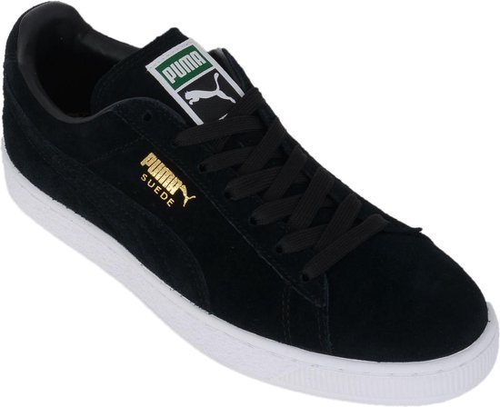 puma suede zwart wit