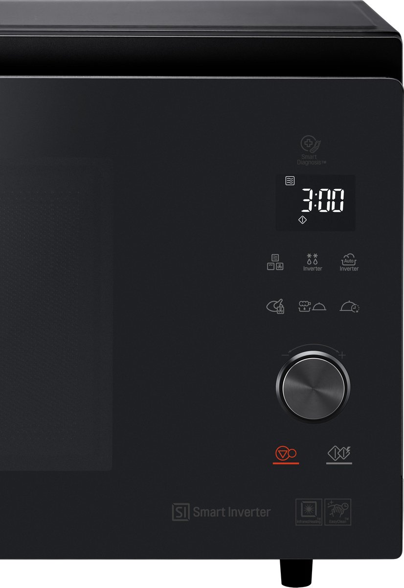 LG MJ3965BPS, Magnetron 39 L, 1100 W Inverter techniek voor snelle, gelijkmatige bereiding, CRISP-schaal voor krokant bakken & grillen, EasyClean coating: eenvoudig schoonmaken, Meer kook thumbnail 2