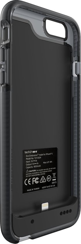 bol.com | Tech21 Evo Endurance Case iPhone 6/6s Hoesje met 1800mAh  Accu/Batterij
