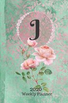 Plan On It 2020 Weekly Calendar Planner 15 Month Pocket Appointment Notebook - Monogram Letter J