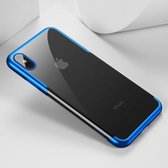 Hardcase - Iphone XS Max Hoesje - Blauwe Omranding - Baseus
