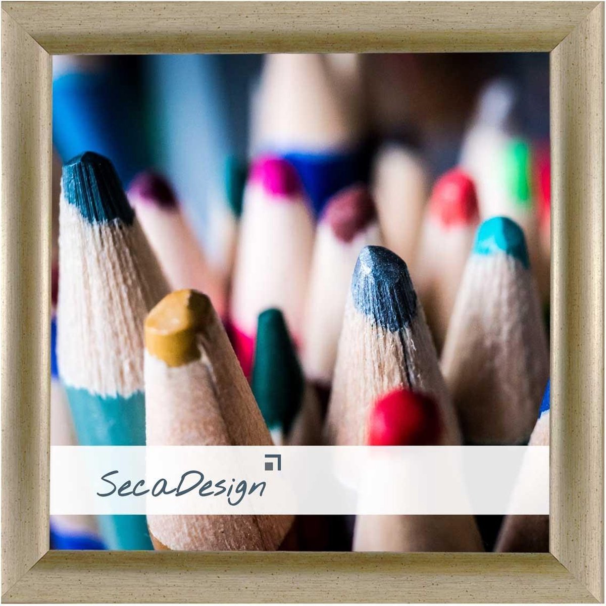 SecaDesign Tours Fotolijst - Fotomaat 20x20 cm - Rustiek Goud