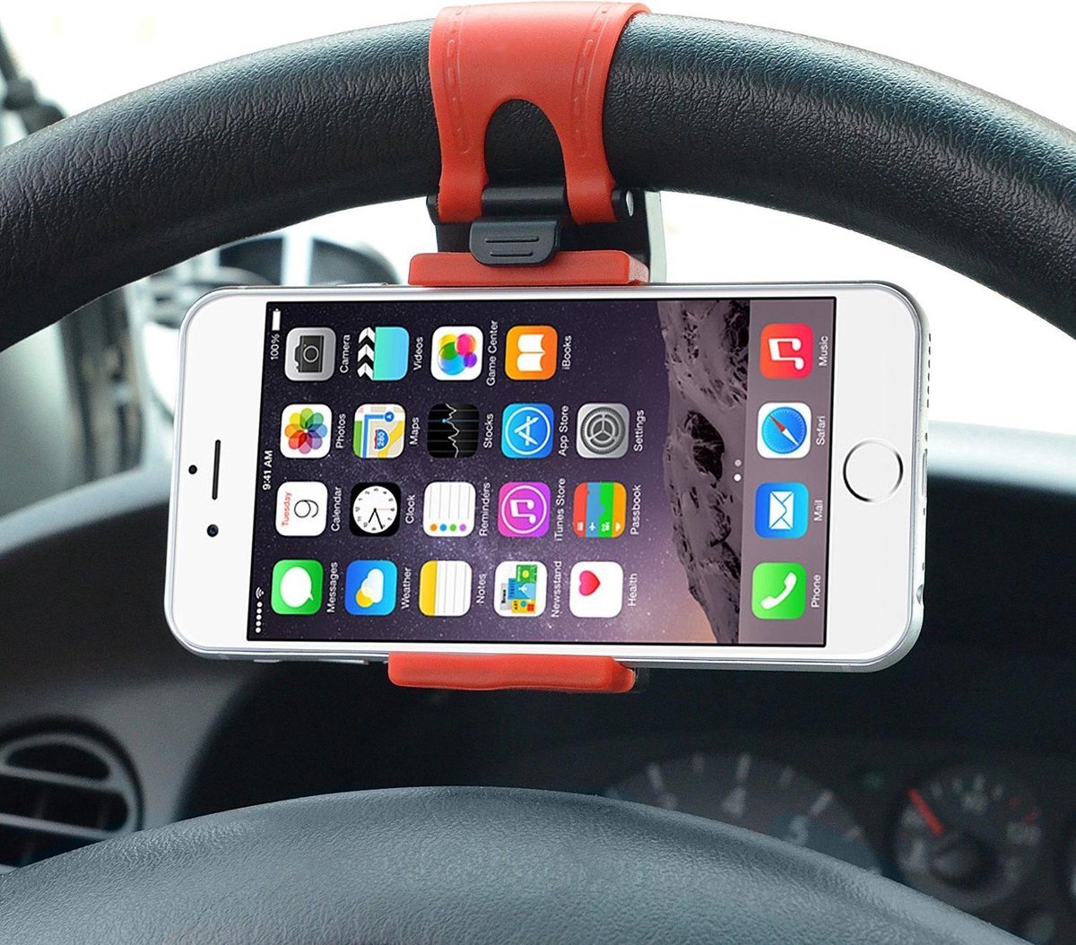 bol.com | Universele mobiele telefoon auto houder voor aan het stuur o