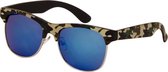Toxic Zonnebril Camouflage Unisex Lichtgroen Met Spiegellens (azb-24)