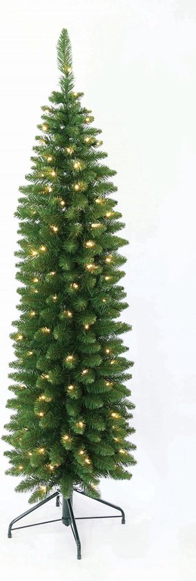typist systematisch Vast en zeker Kunstkerstboom Pencil Tree 180 cm met warme LED-verlichting Tree Classic |  bol.com