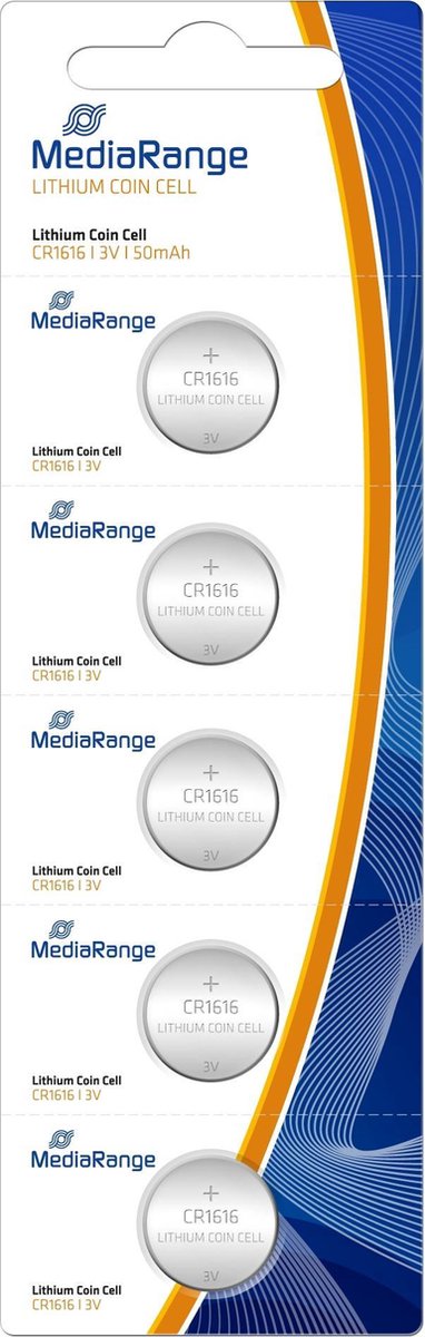 MediaRange MRBAT135 household battery Single-use battery CR1616 Lithium 3 V