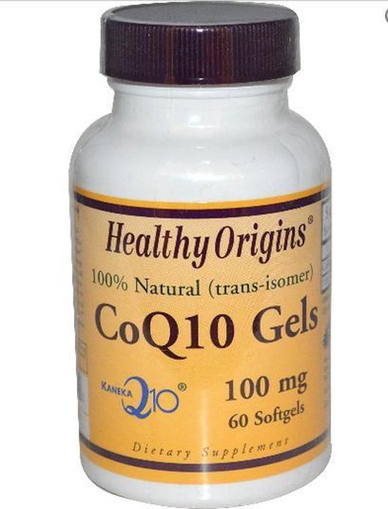 CoQ10 Gels (Kaneka Q10), 100 mg, (60 Softgels) Healthy Origins bol