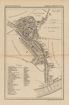 Historische kaart, plattegrond van gemeente Schiedam-stad in Zuid Holland uit 1867 door Kuyper van Kaartcadeau.com