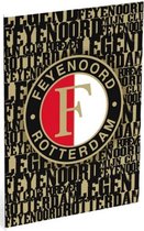 Schrift feyenoord zwart/goud A4 gelijnd