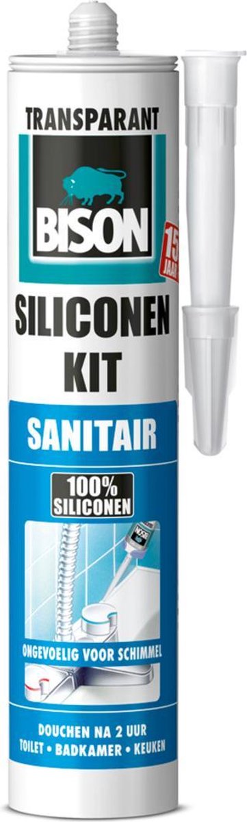 Bison Siliconenkit Sanitair Koker - Transparant - 310 ml | bol.com