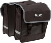 Falkx Fietstas Dubbel 28 Liter Zwart