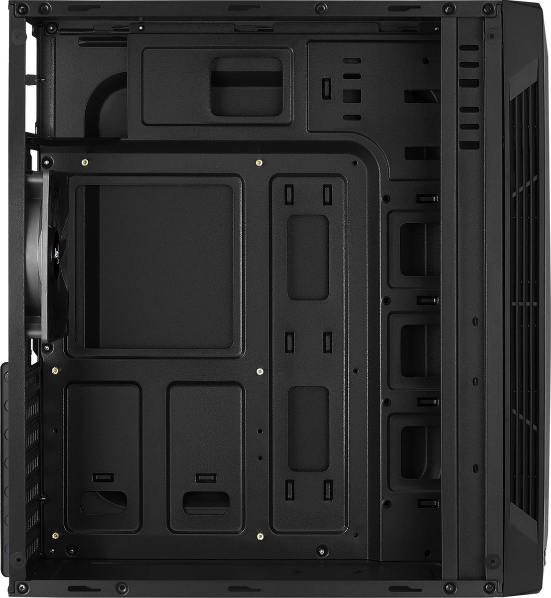 Aerocool Split Midi Tower Zwart behuizing - afbeelding 4