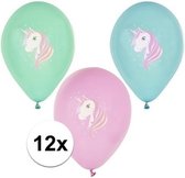 12x Ballons à thème Licorne 29 cm - Décoration de fête à thème anniversaire enfants Licorne