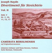 Haydn: Divertimenti für Streichtrio, Vol. 2