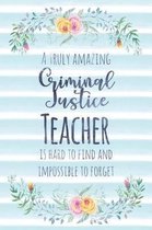 A Truly Amazing Criminal Justice Teacher Is Hard to Find and Impossible to Forget