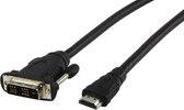 Valueline DVI-D (Single link) naar HDMI 1.3 kabel - 1.5 meter - Zwart