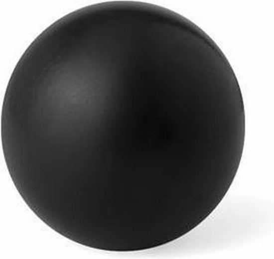 Zwarte anti stressballen van 6 cm - Mindfullness - Relax - Ontspannen artikelen