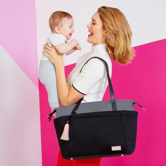 Skip Hop Nolita Luiertas Black Grey bol