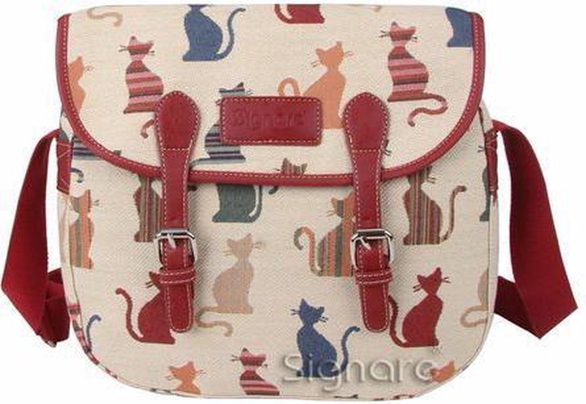 Signare - Schooltas - Messengertas - Cheeky Cat - Kat - Katten