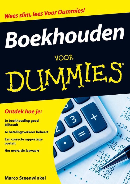 Cover van het boek 'Boekhouden voor Dummies' van M. Steenwinkel