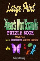 Large Print Insects Word Scramble Puzzle Book