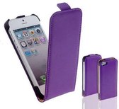 TCC Leder Flip Cover Hoesje Motorola Google Nexus 6 Flip Case Paars
