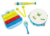 Small Foot Houten Muziekset Kikker 4 Stuks