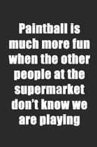 Paintball Is Much More Fun at the Supermarket