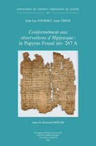 Publications de l'Institut Orientaliste de Louvain- «Conformément aux observations d'Hipparque»: le Papyrus Fouad inv. 267 A