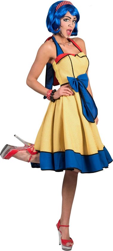 Verkleedpak Rock 'n Roll jurk Pop Art Dress 40-42 | bol.com
