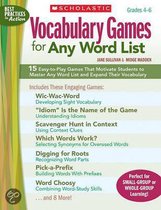 Vocabulary Games for Any Word List, Grades 4-6