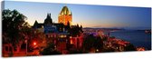 Quebec - Canvas Schilderij Panorama 118 x 36 cm