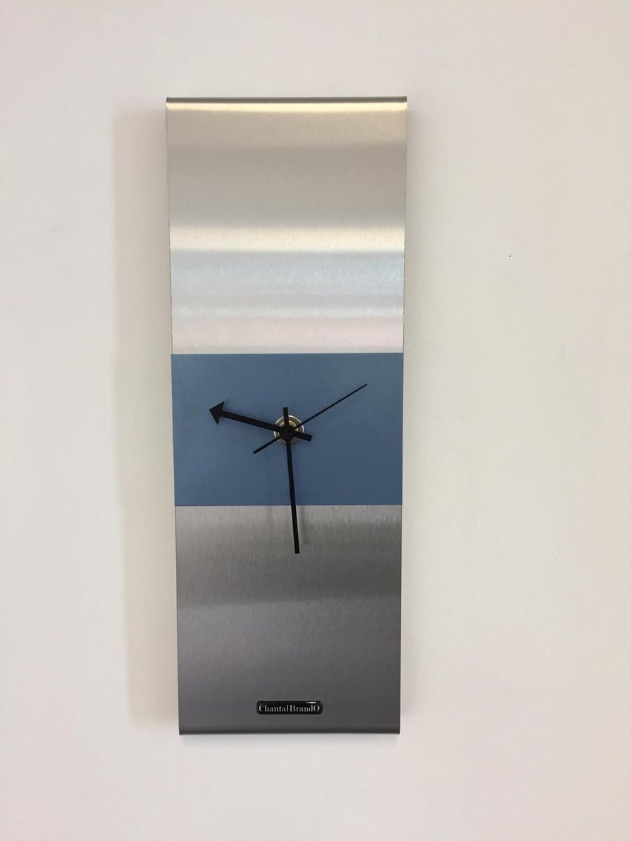 Wandklok ICE BLUE SQUARE MODERN DUTCH DESIGN