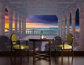 Sea View Through The Arches Photo Wallcovering