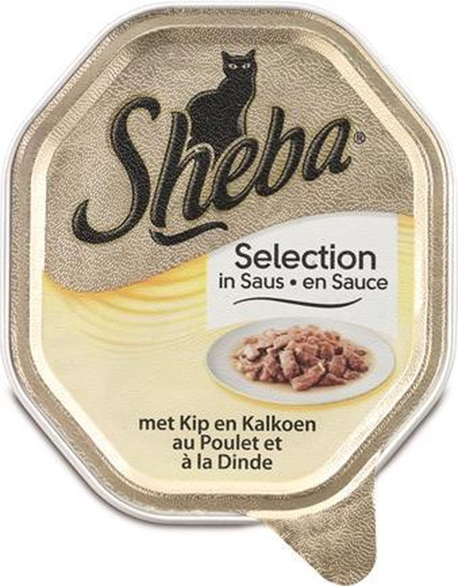 Sheba - Kattenvoer - Mini Filets -Kip en Kalkoen - Adult - 22 x 85 gram